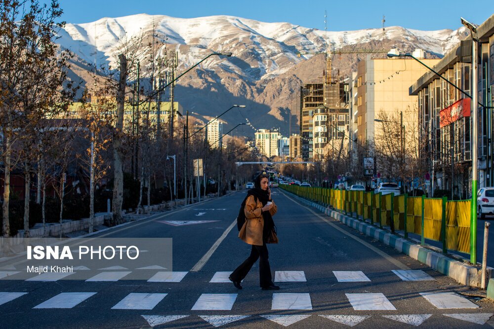 تصاویری از هوای پاک عصرگاهی تهران