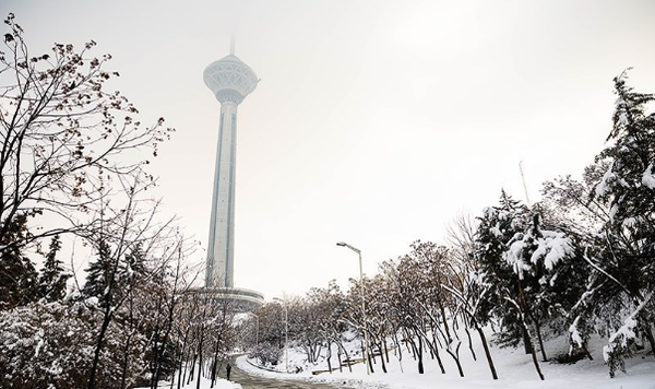 کاهش آلودگی هوای تهران پس از بارش برف